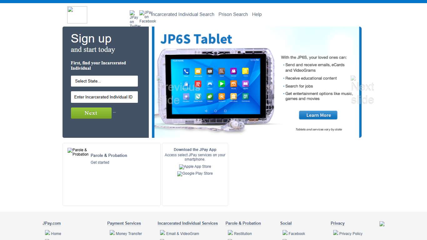 JPay Your Home For Corrections Services